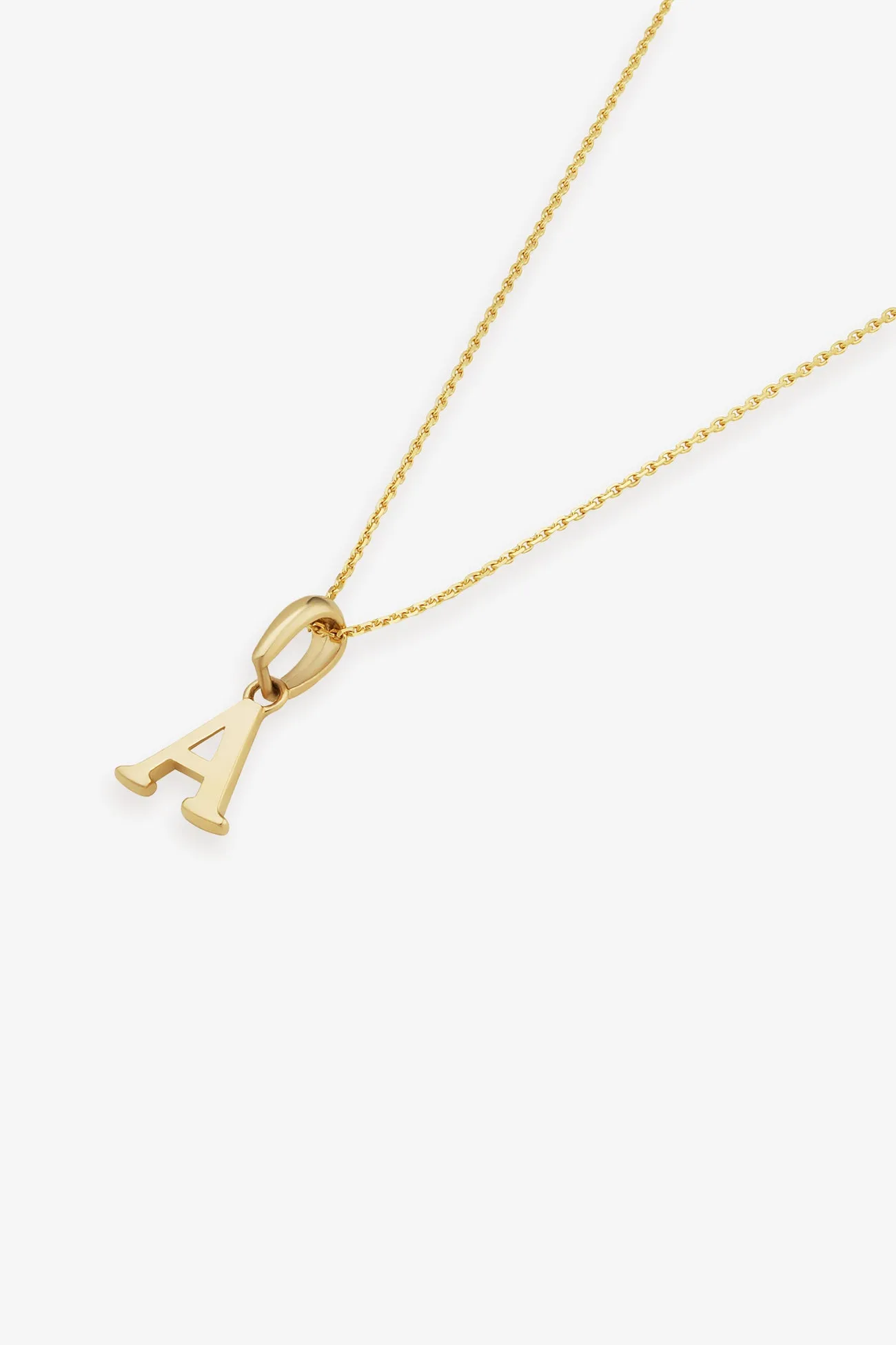 14k Gold Inez Initial Pendant Necklace