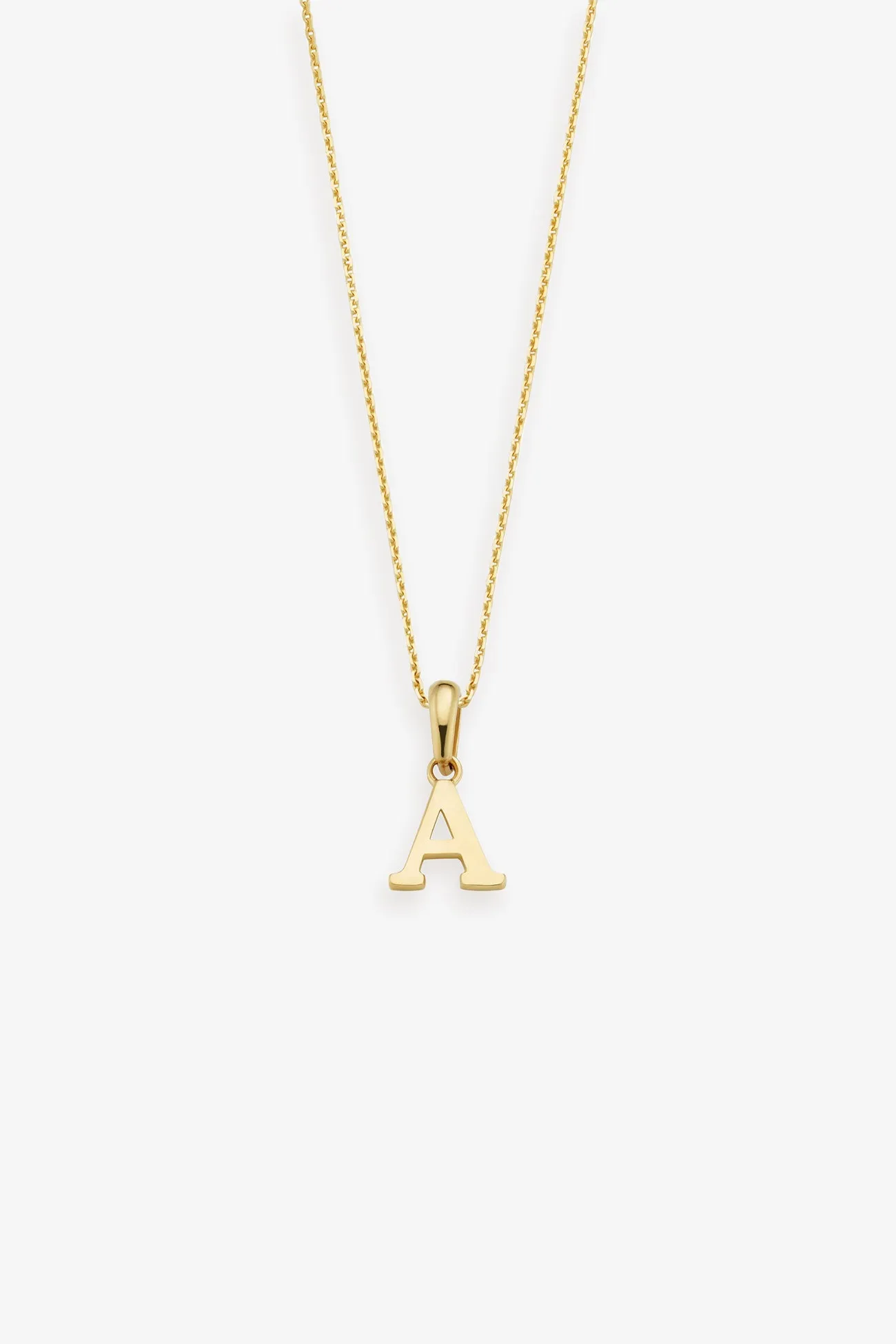 14k Gold Inez Initial Pendant Necklace