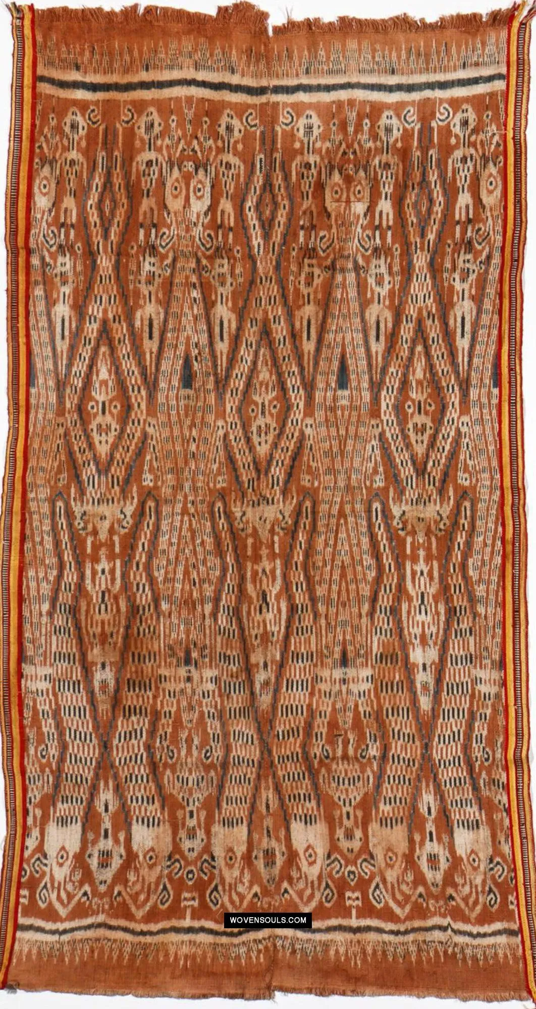 1846 SOLD Antique Iban Ceremonial Ikat - Serpent pattern
