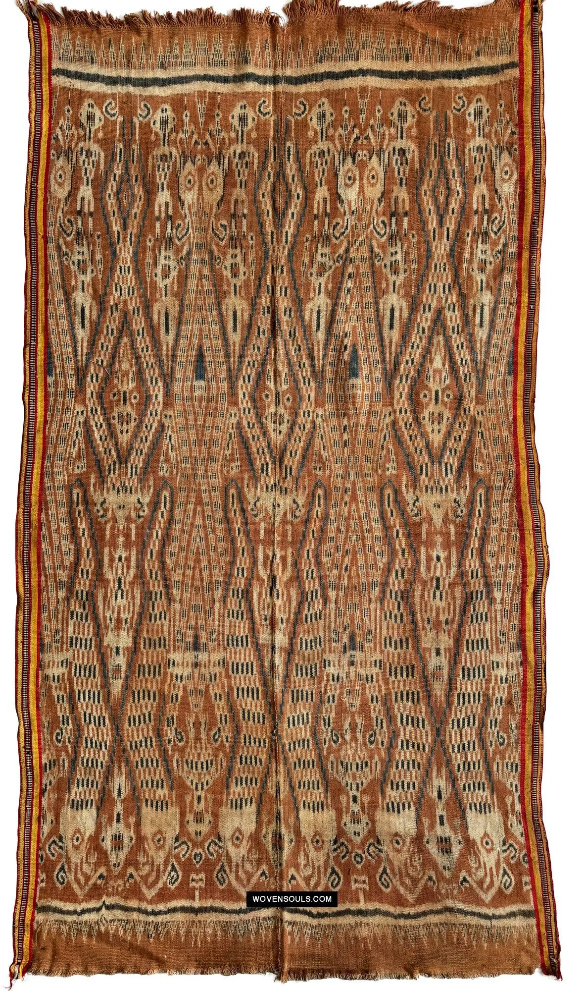 1846 SOLD Antique Iban Ceremonial Ikat - Serpent pattern
