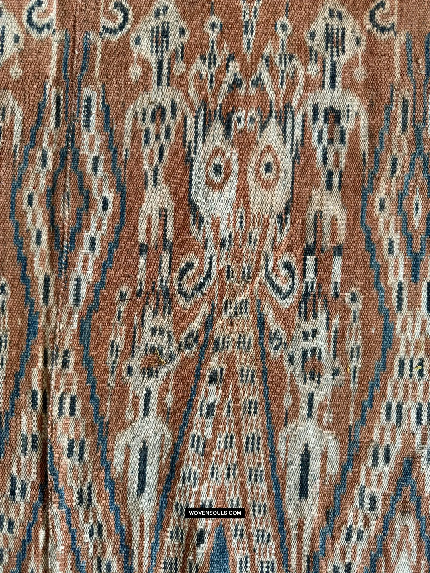 1846 SOLD Antique Iban Ceremonial Ikat - Serpent pattern
