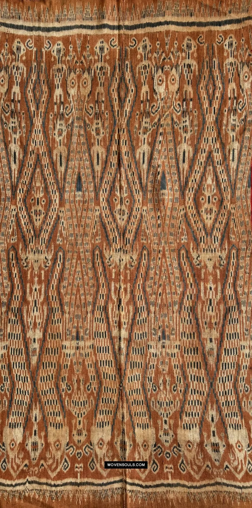 1846 SOLD Antique Iban Ceremonial Ikat - Serpent pattern