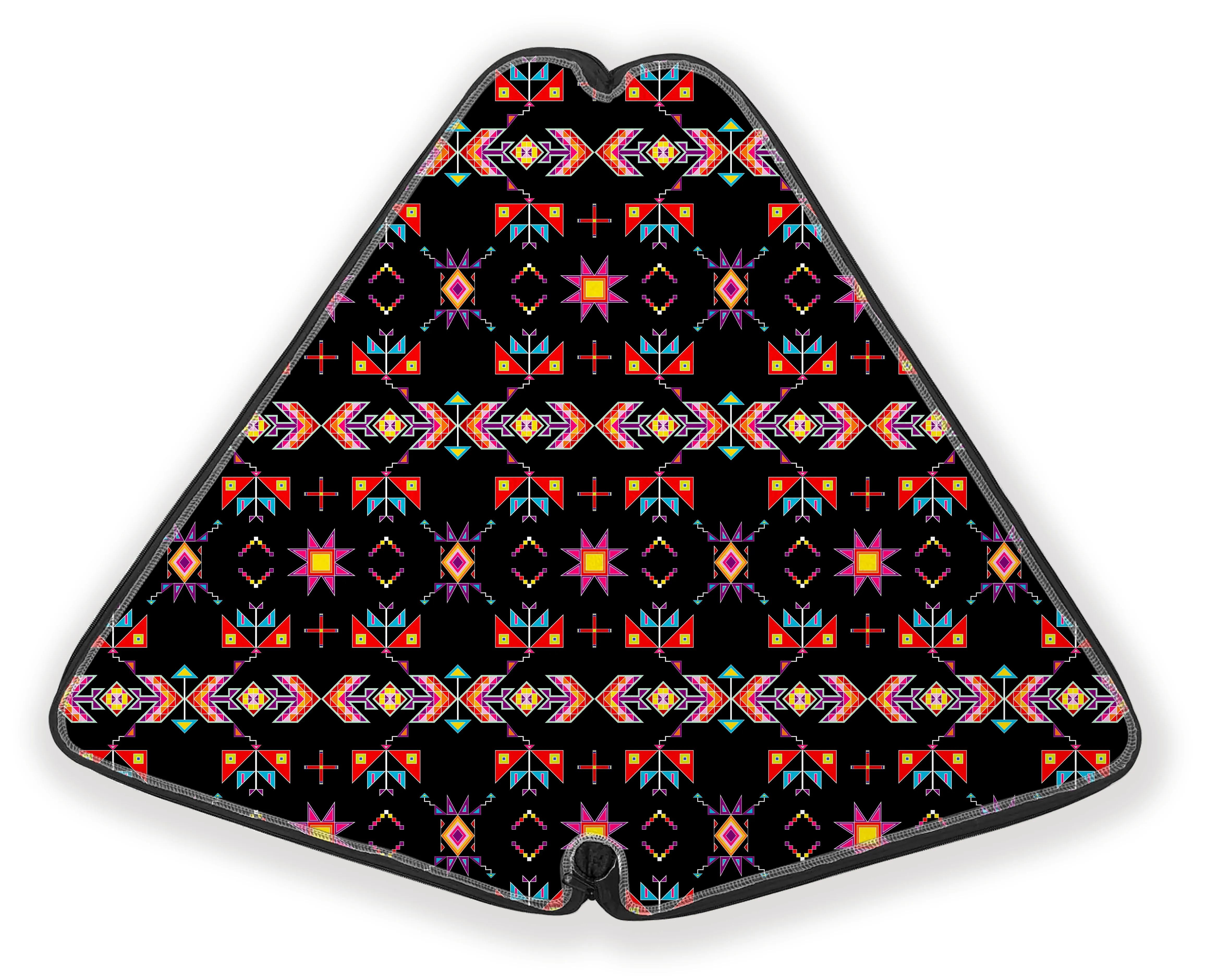 27 Inch Fan Case - Scattered Generations Black