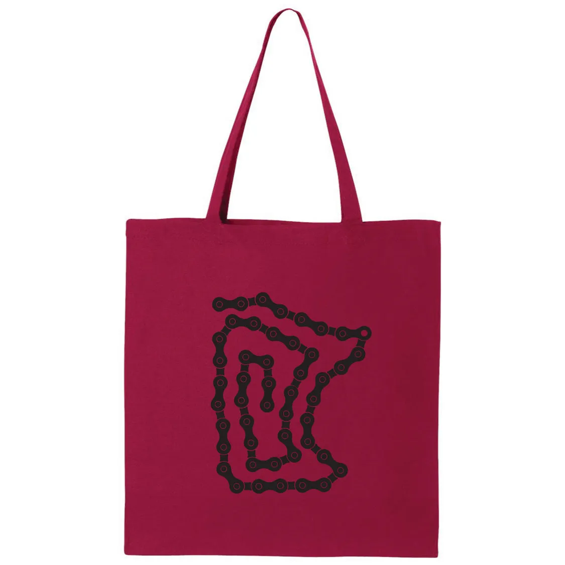 Bike Chain Minnesota Canvas Tote Bag