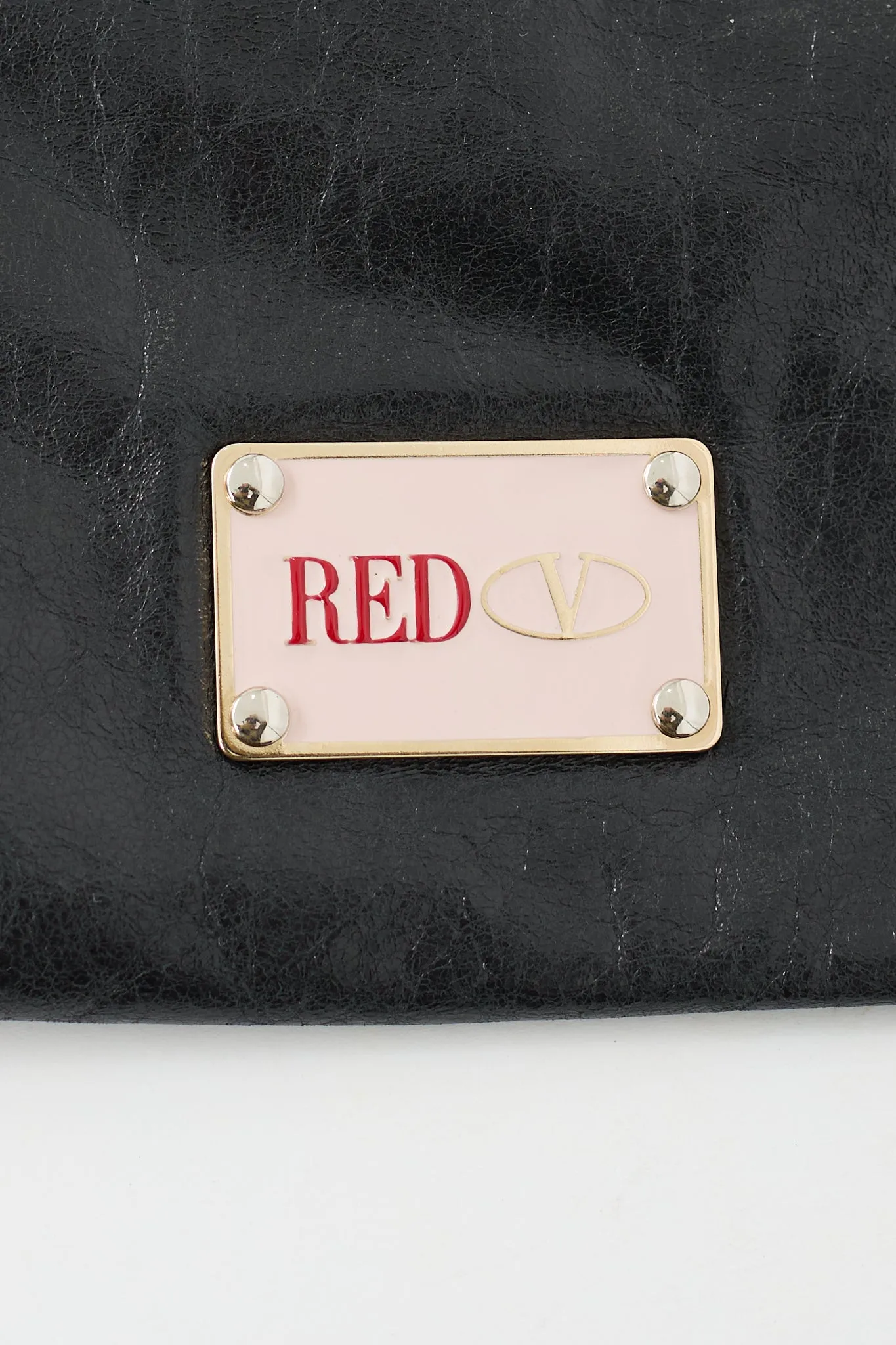 Black Leather Bow Chain Bag
