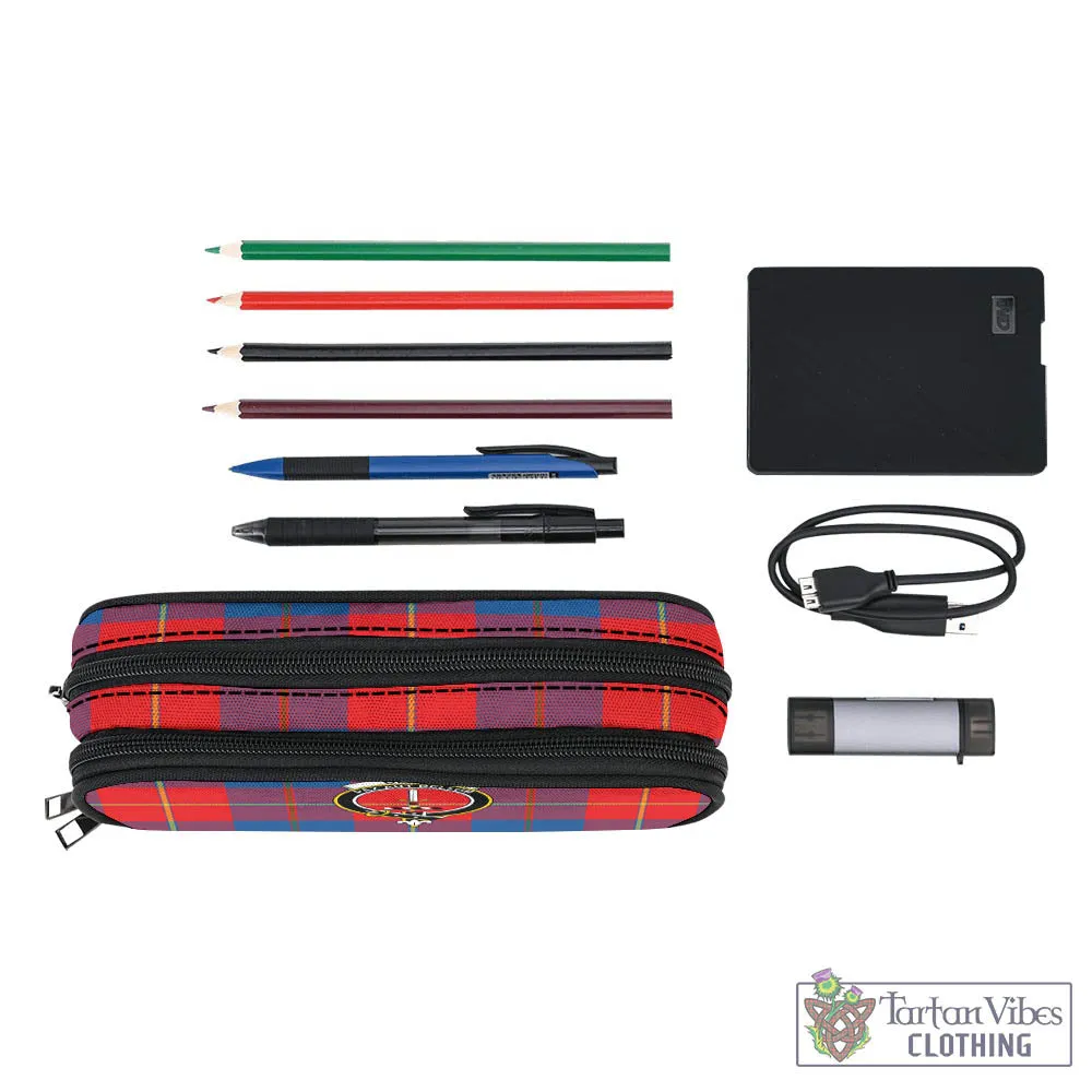 Blane Tartan Pen and Pencil Case with Family Crest