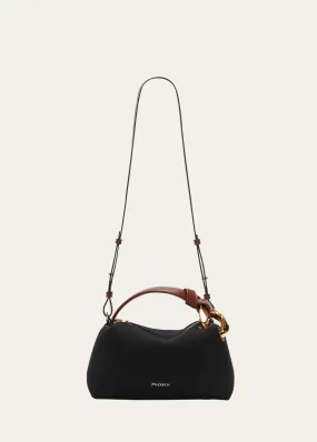 Chain Twill Canvas & Leather Crossbody Bag