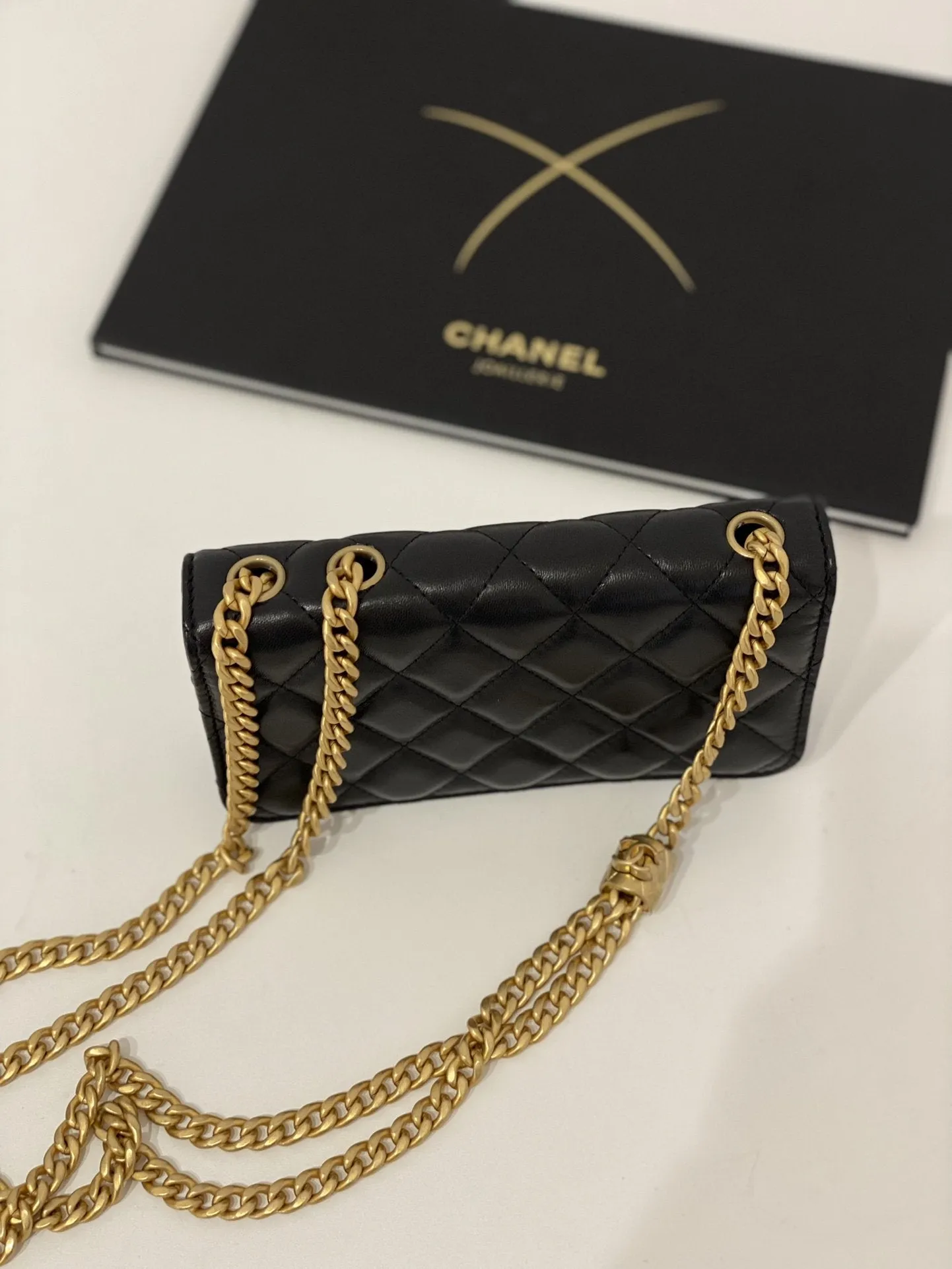 CHLWallet With Strap Black For Women, Women&#8217;s Bags 6.7in/17cm