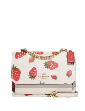 Coach Klare Crossbody With Wild Strawberry Print