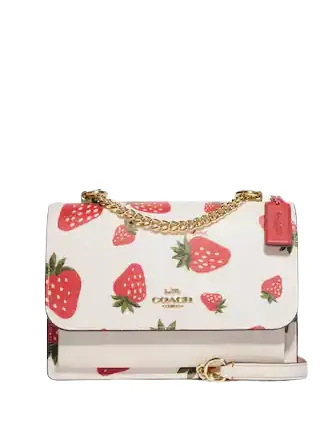 Coach Klare Crossbody With Wild Strawberry Print