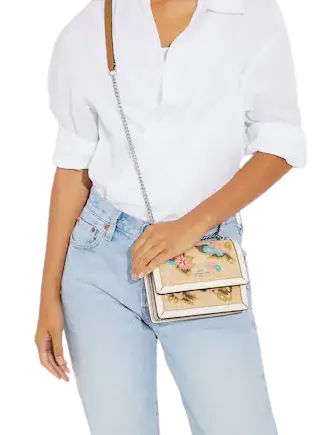 Coach Mini Klare Crossbody With Floral Embroidery