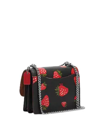 Coach Mini Klare Crossbody With Wild Strawberry Print
