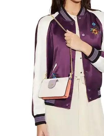 Coach Poppy Crossbody With Card Case In Colorblock