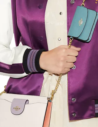 Coach Poppy Crossbody With Card Case In Colorblock