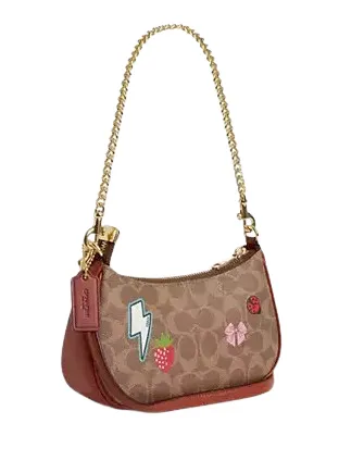 Coach Teri Mini Crossbody Bag In Signature Canvas With Sticker Print