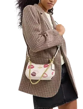 Coach Teri Mini Crossbody Bag With Lips Print