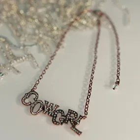 Copper CowGRL Necklace