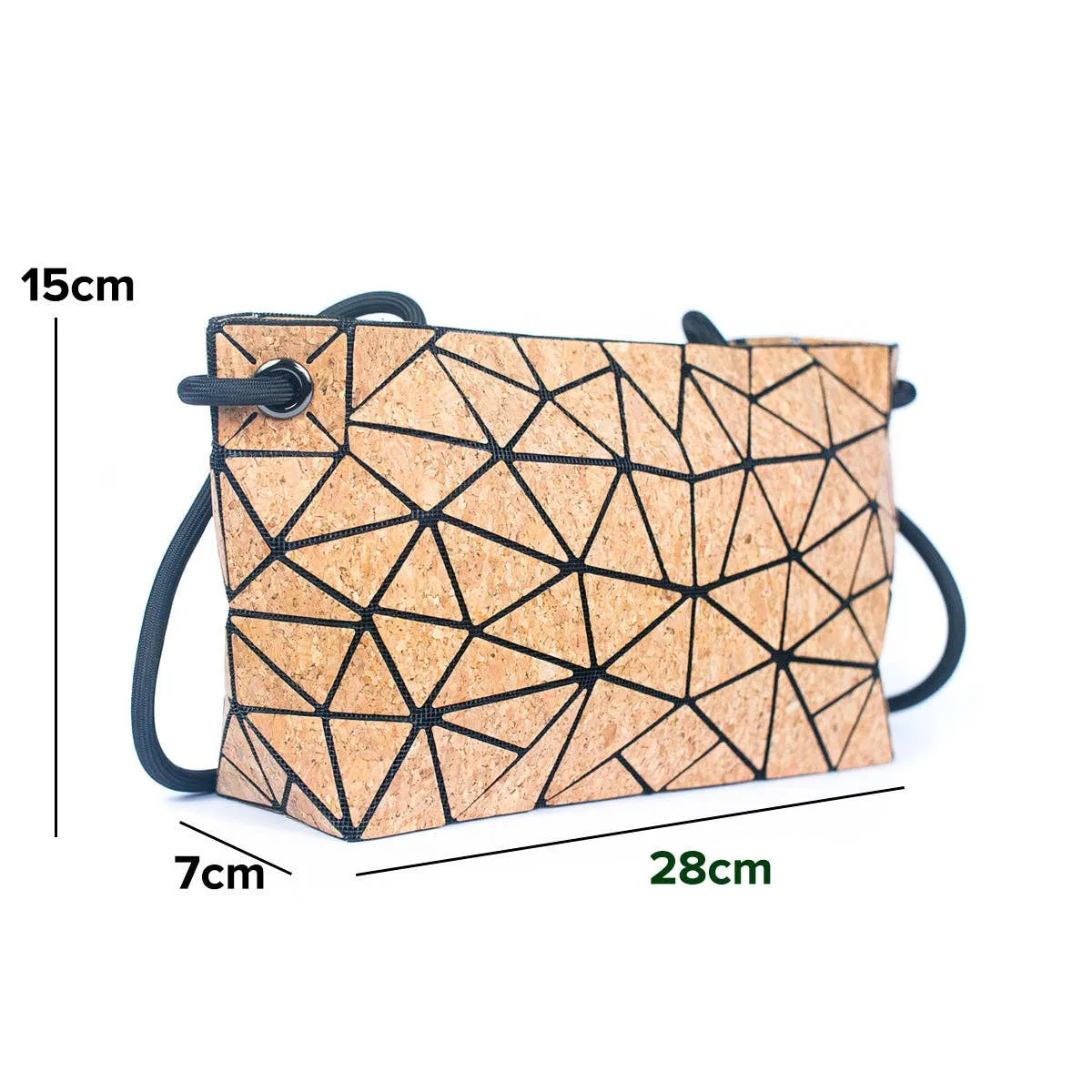Cork Irregular Geometric Pattern Women's Crossbody BAG-2263