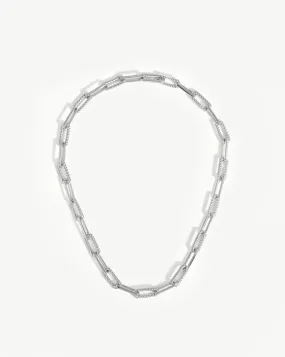 Coterie Chain Necklace | Silver Plated