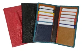 Croco Embossed Credit Card Holder