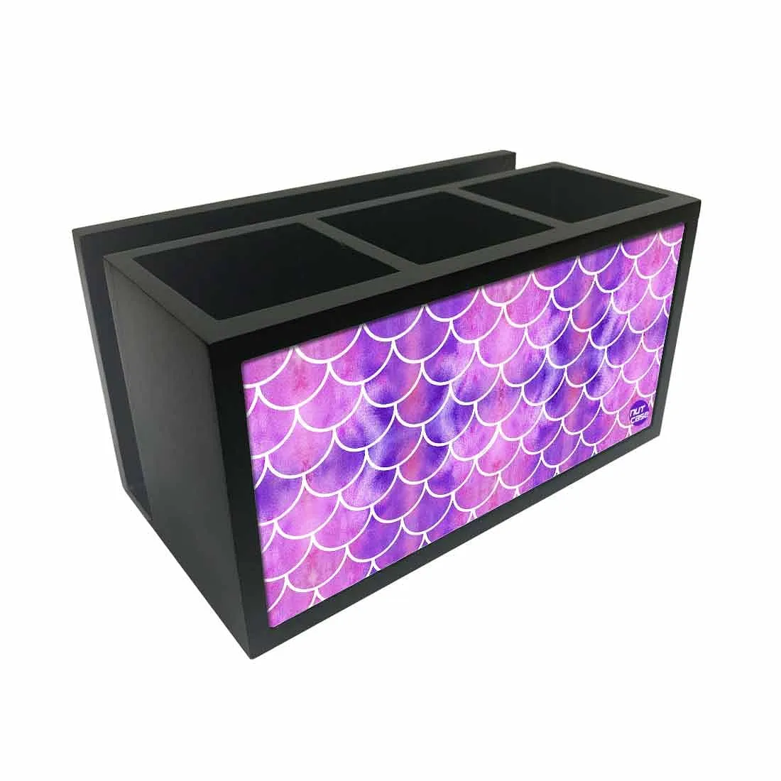 Cutlery Tissue Holder Napkin Stand -  Purple Mermaid Watercolor