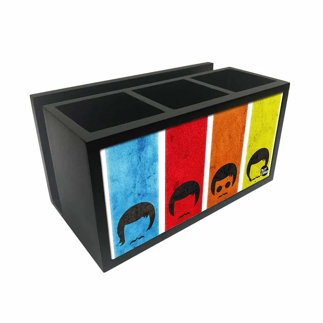 Cutlery Tissue Holder Napkin Stand -  Rainbow Color Faces