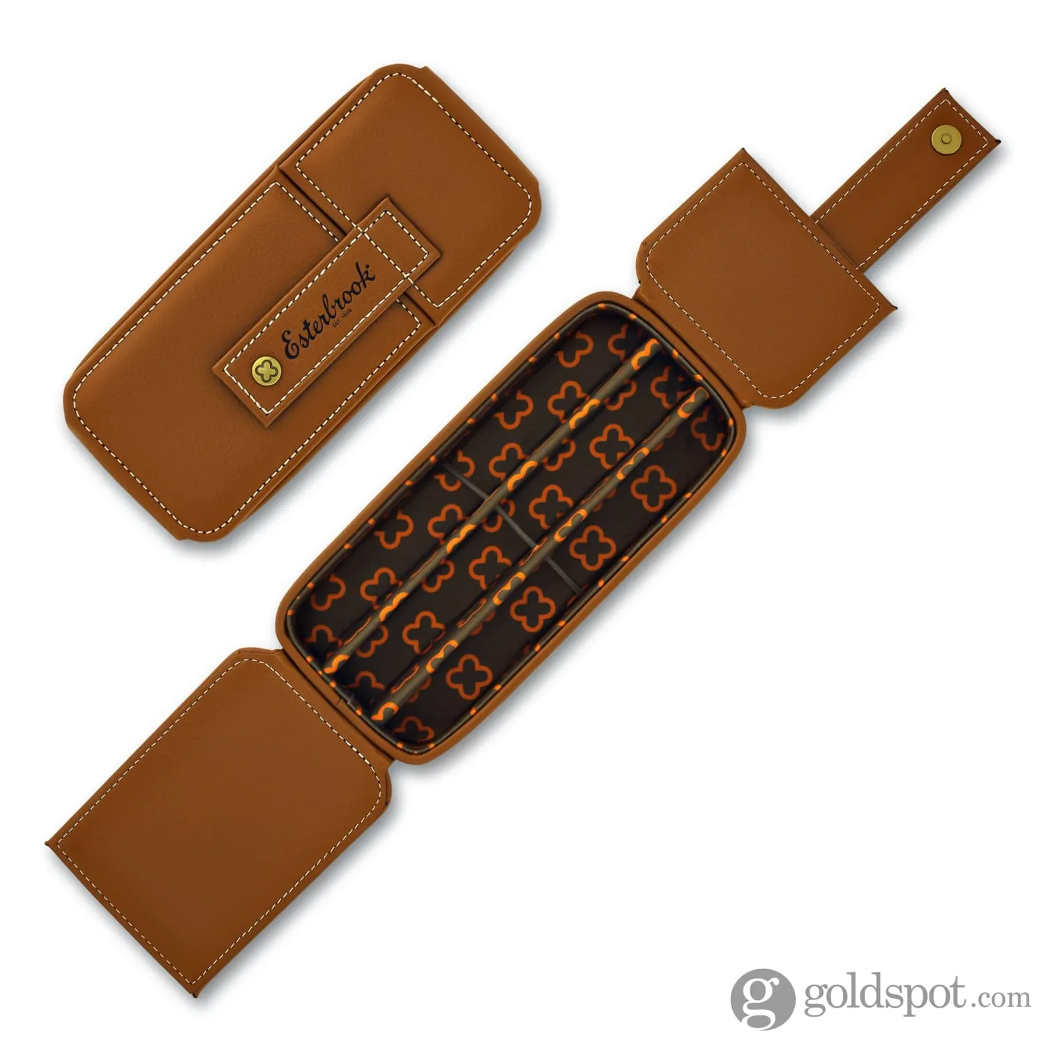 Esterbrook Triple Pen Nook Case in British Tan