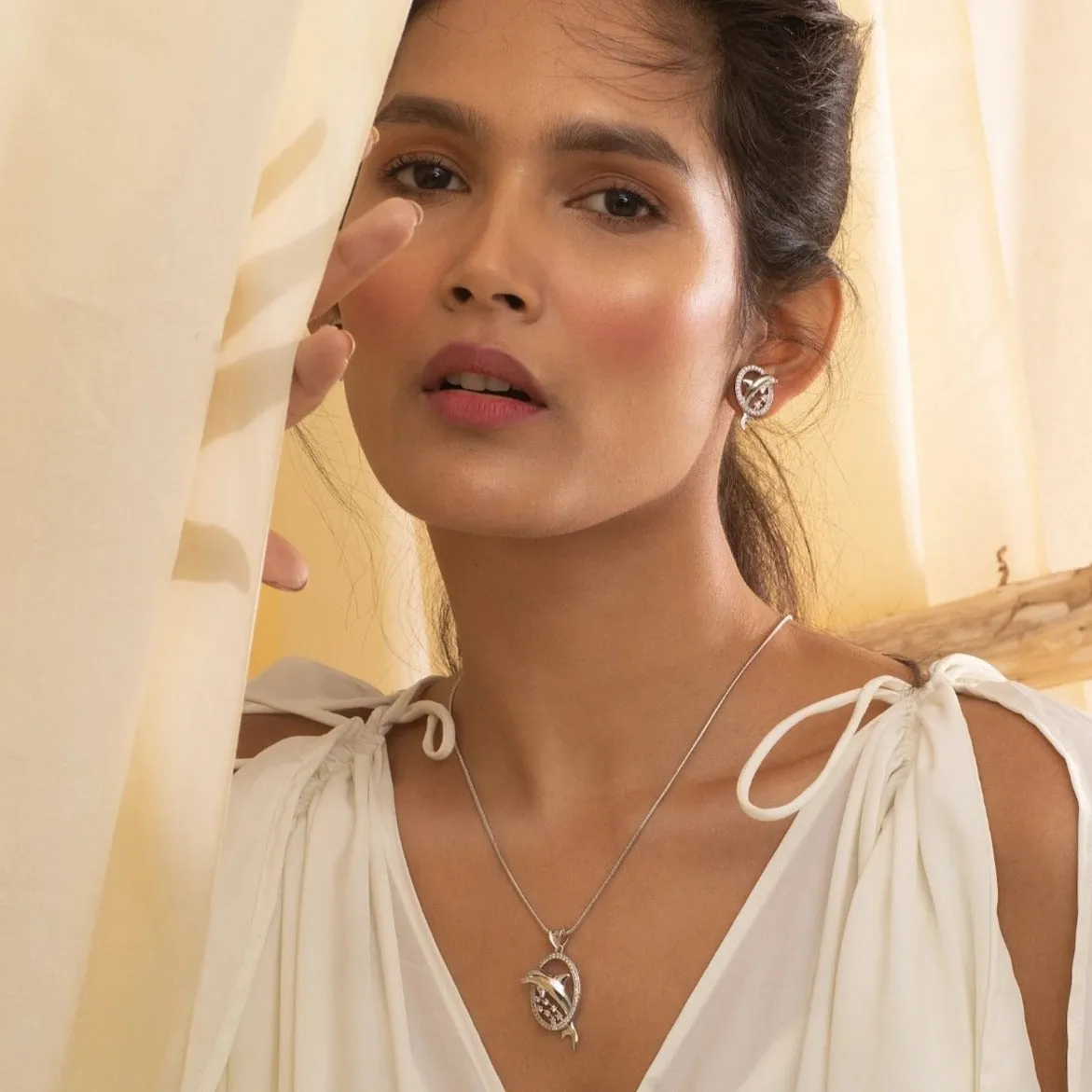 Evie Nakshatra CZ Pendant Set
