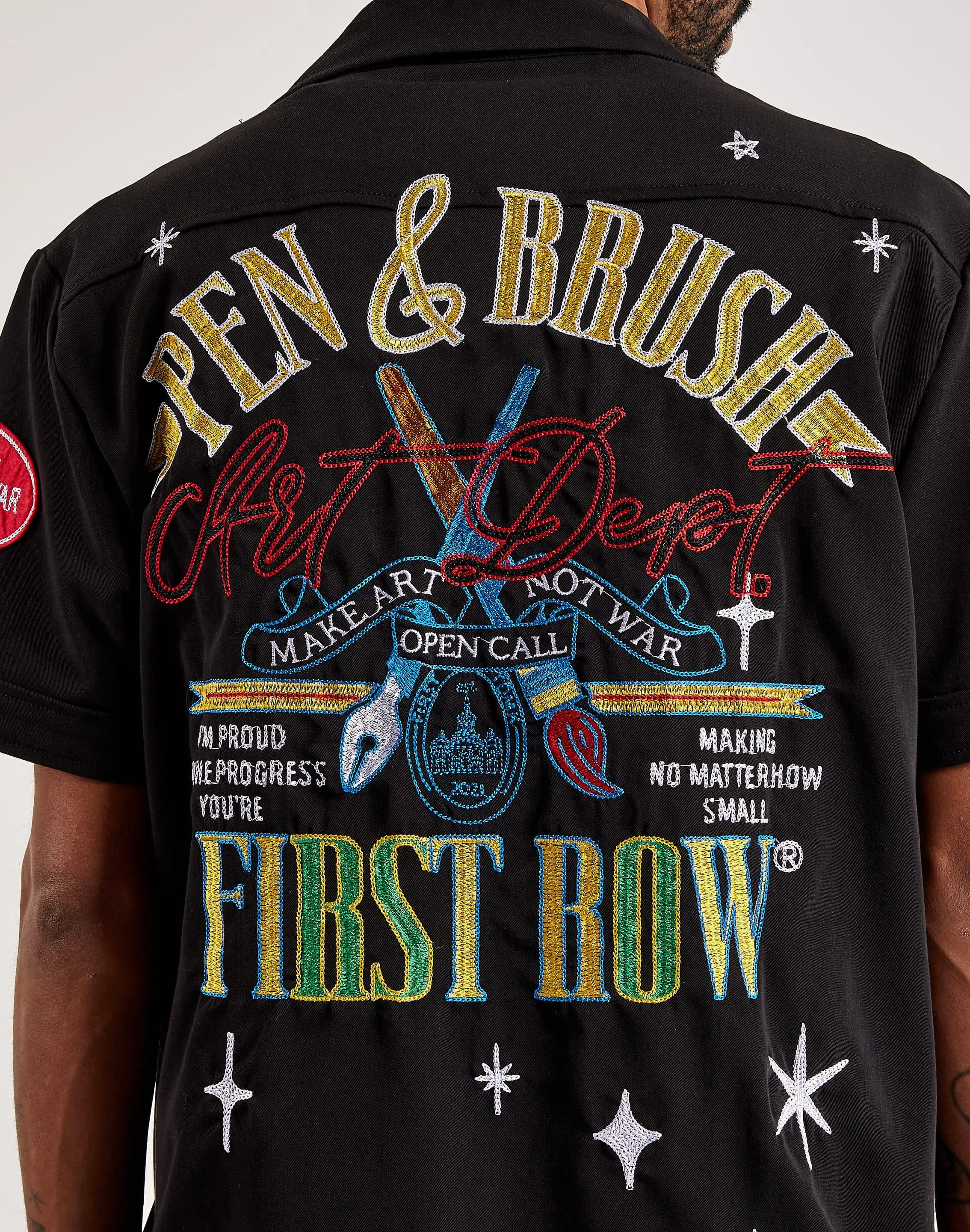 First Row Pen & Brush Woven Shirt