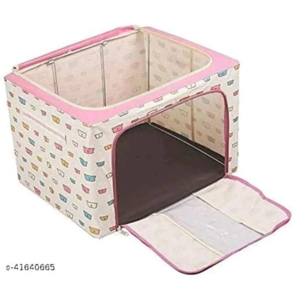 Foldable Cloth Storage Boxes Organizer For Wardrobe 66 Liter