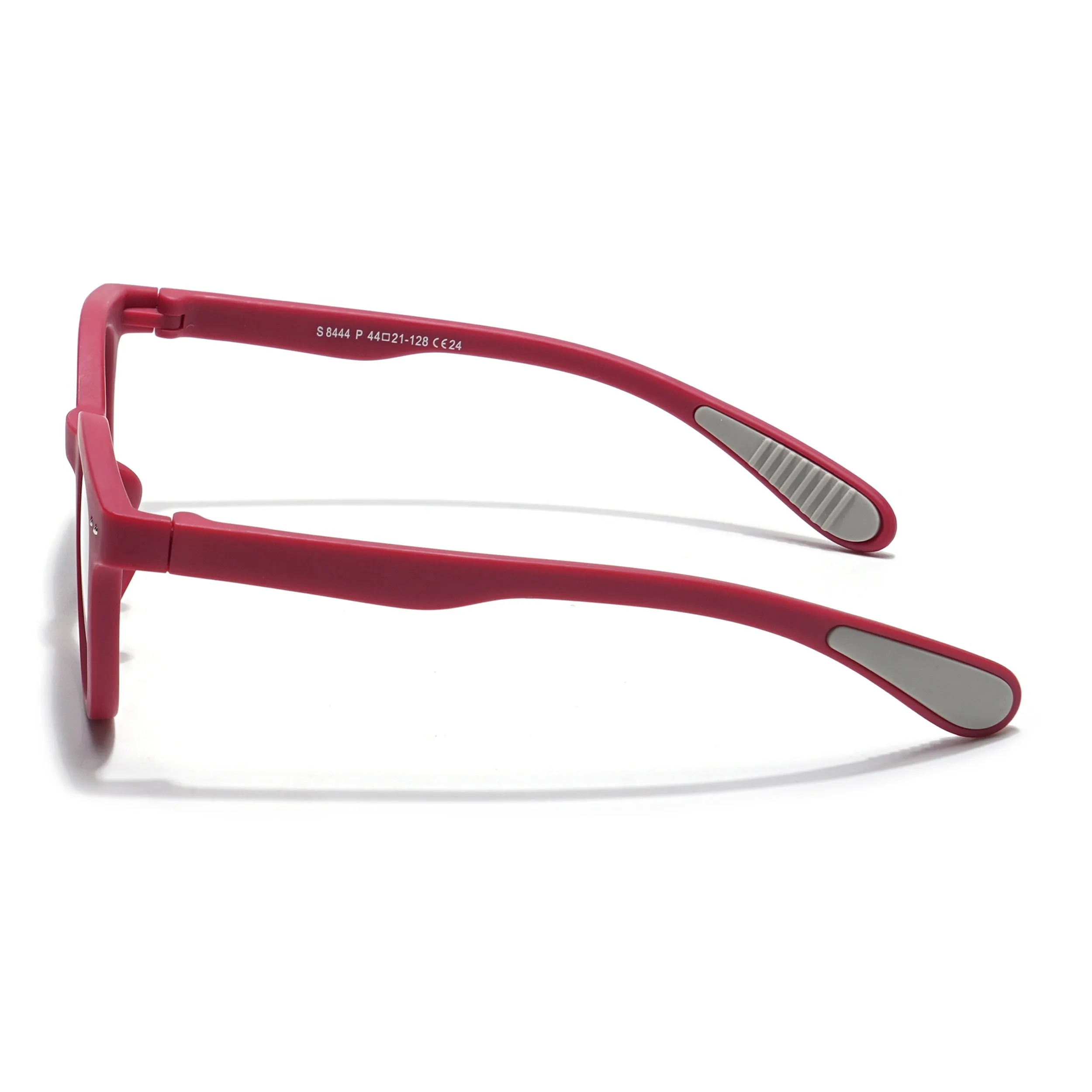 Foldable Round Polarized Sunglasses for Kids -6 yrs To 12 yrs (Black Lens | Red Frame - PMG5913)