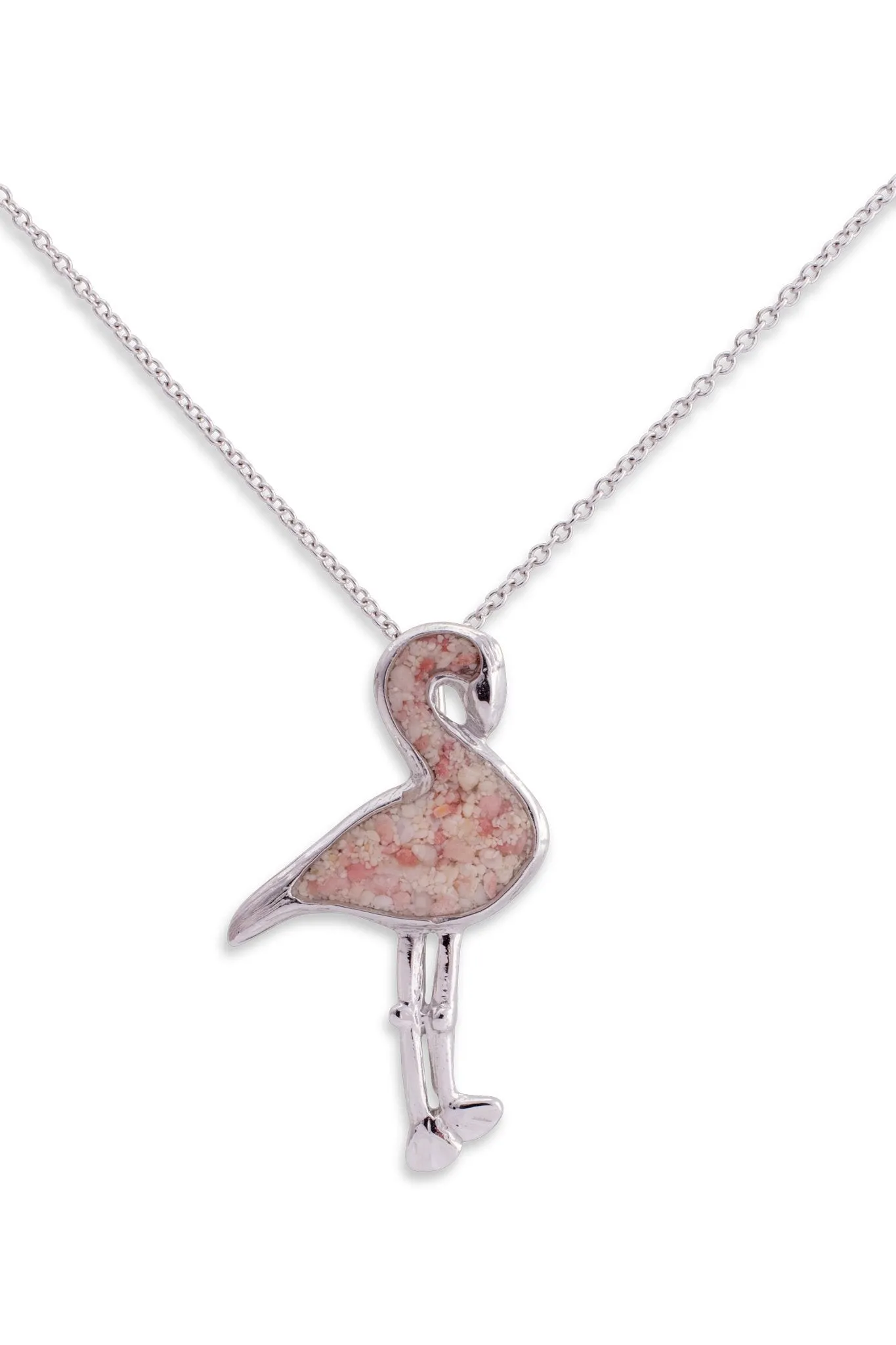 Friends ~ Flamingo Pendant in Gold