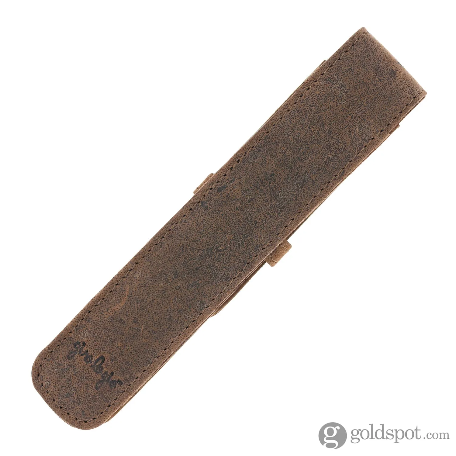 Girologio Single Pen Case in Bomber Brown