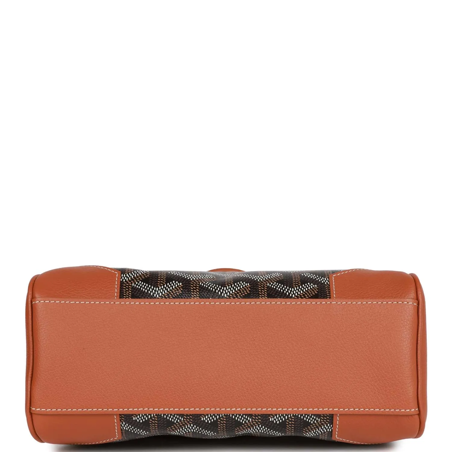 Goyard Saigon Souple Mini Bag Brown and Black Goyardine Silver Hardware
