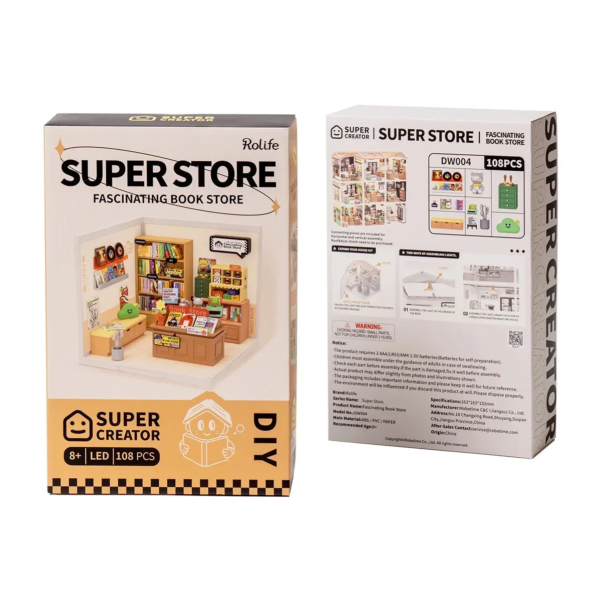 Hands Craft DIY Miniature House Kit:  Fascinating Book Store