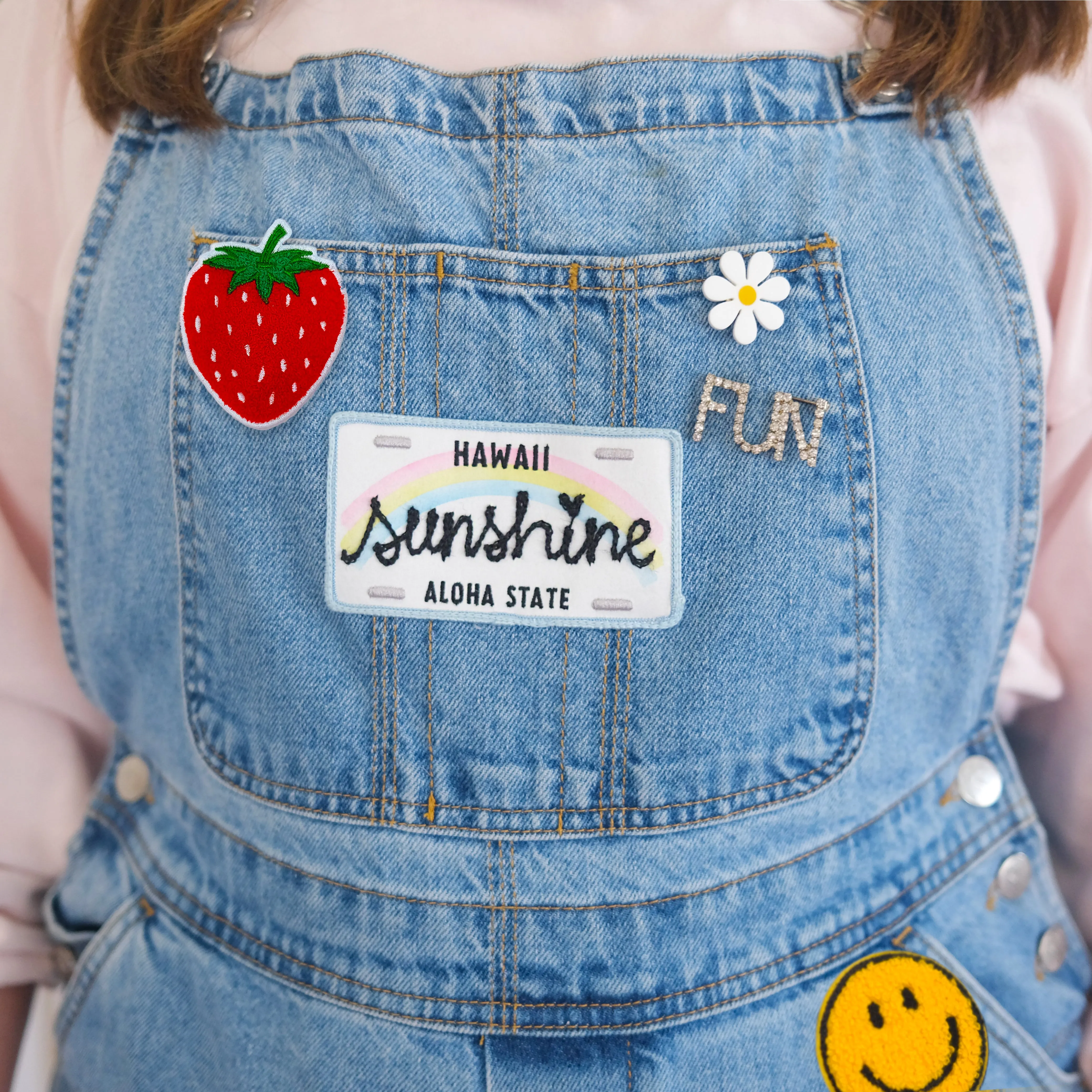 Hawaii License Plate Name Patch