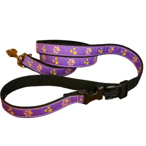 Hemp Dog Leash 6' Click n' Go w/clasp Paws N Stars