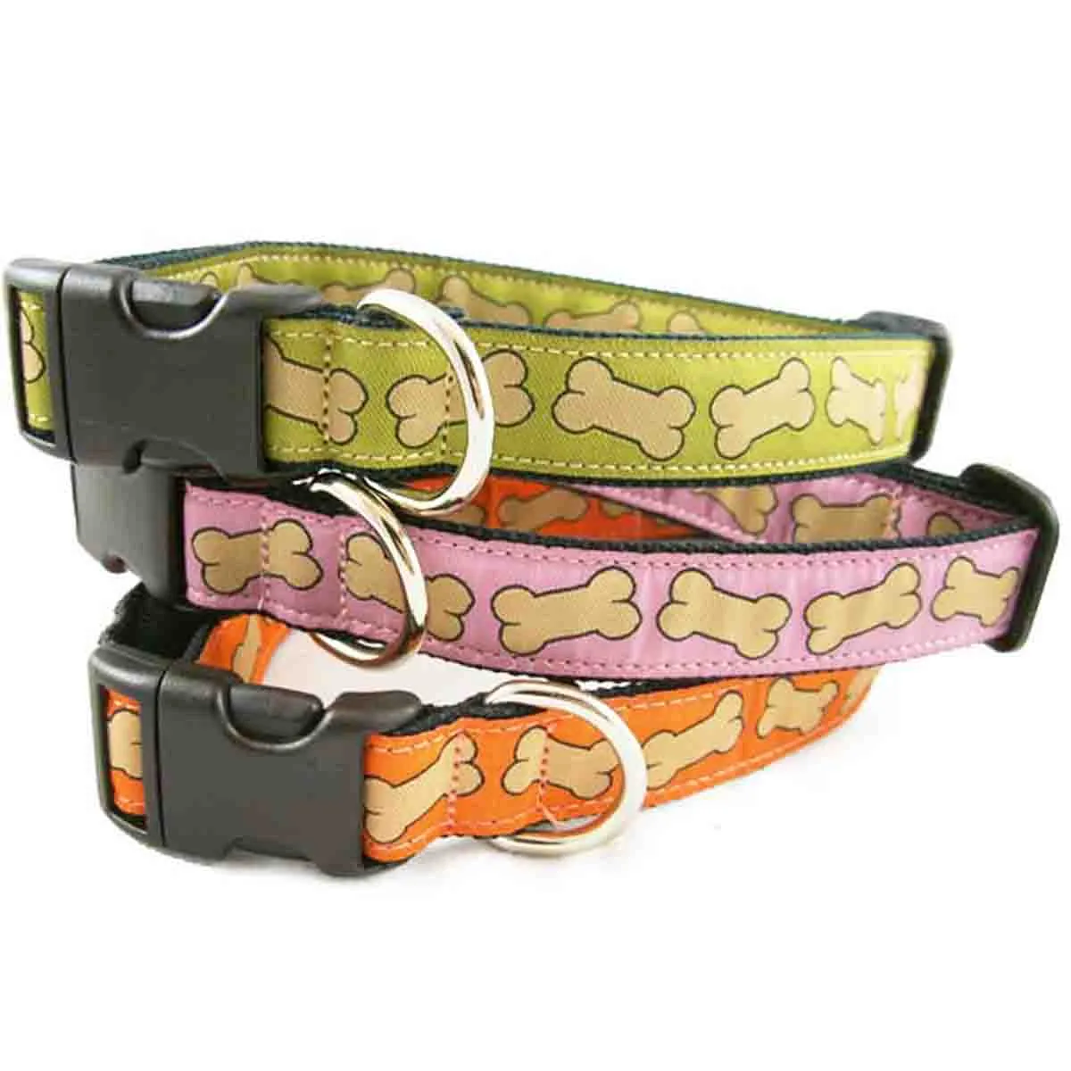 Hemp Dog Leash 6' Pink Bones