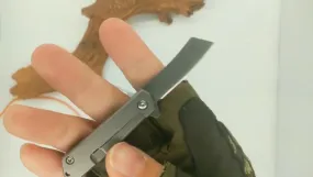 High Class Material Foldable Outdoor Camping Pocket Folding Mini Damascus Knives With Long Chain