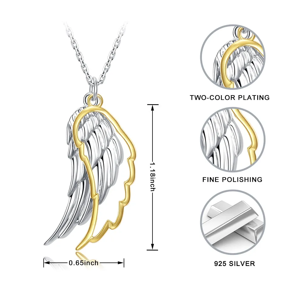 Hollow 18k Gold Color Feather Pendant