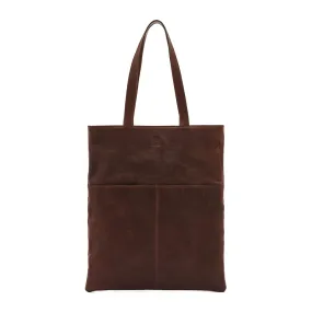 Il Bisonte Oriuolo Tote Bag Vintage Leather Coffee