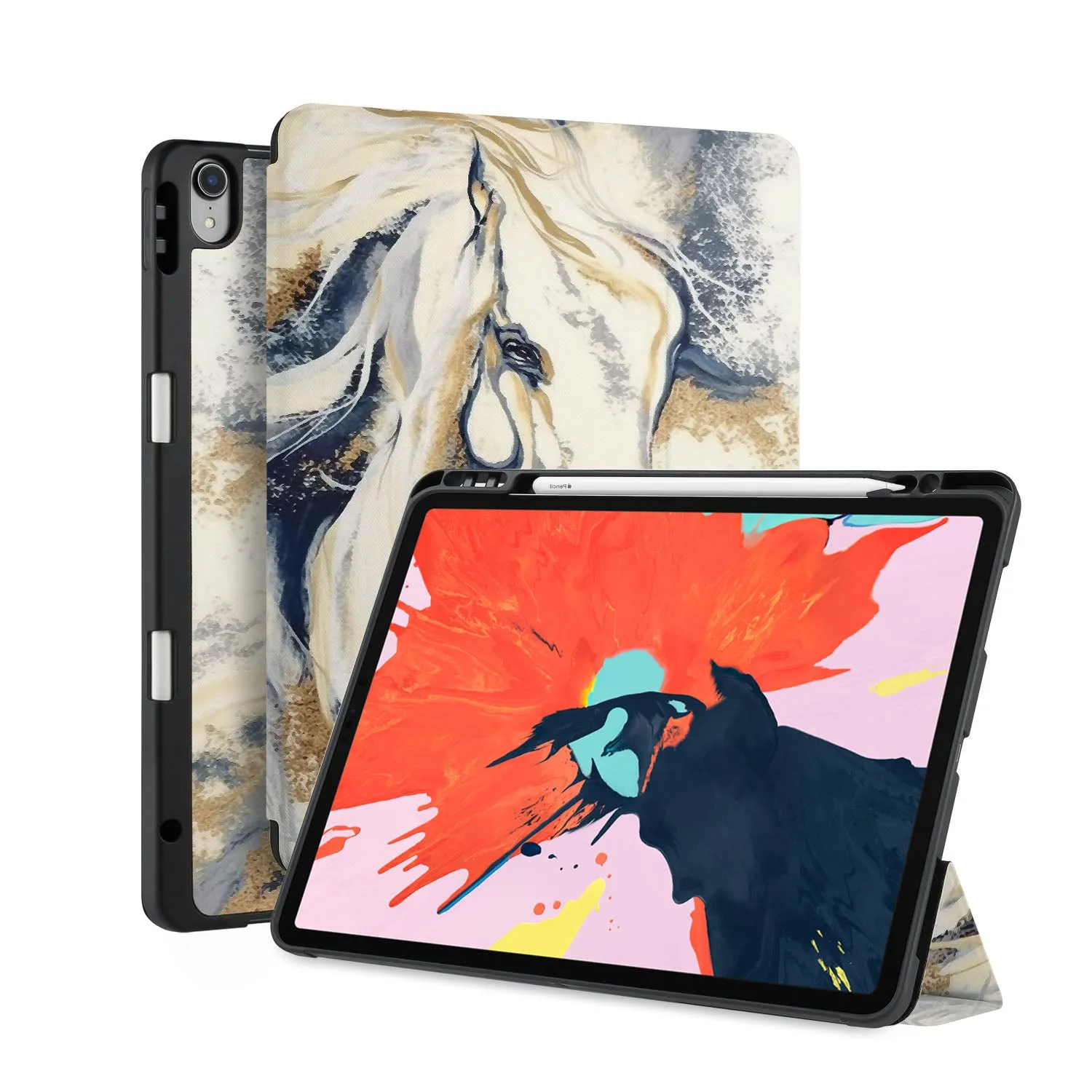 iPad Trifold Case - Horses