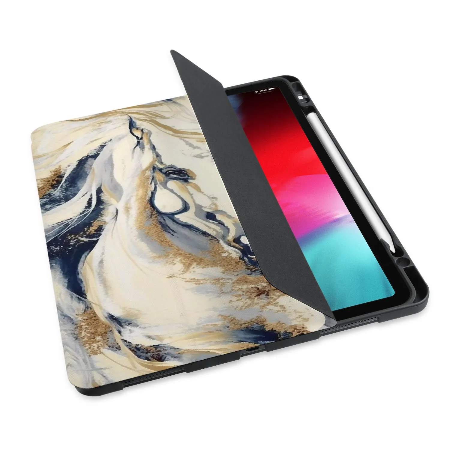 iPad Trifold Case - Horses
