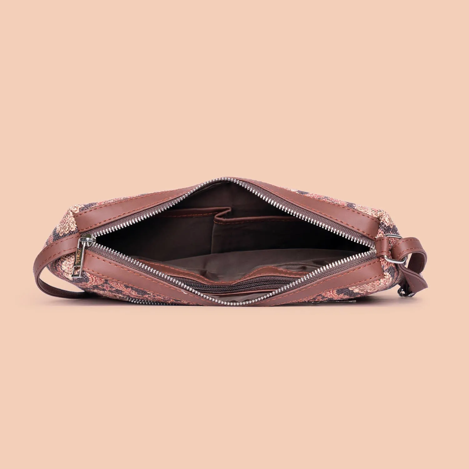 Jodhpur Damask Structured Shoulder Bag
