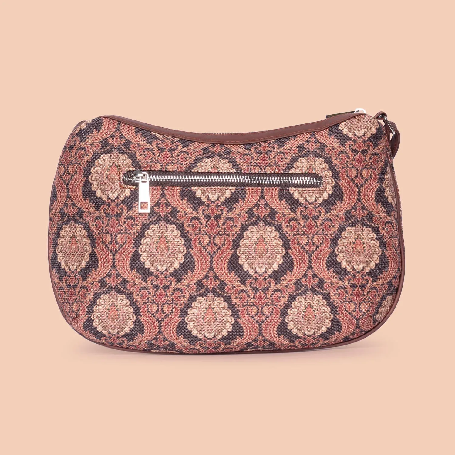 Jodhpur Damask Structured Shoulder Bag