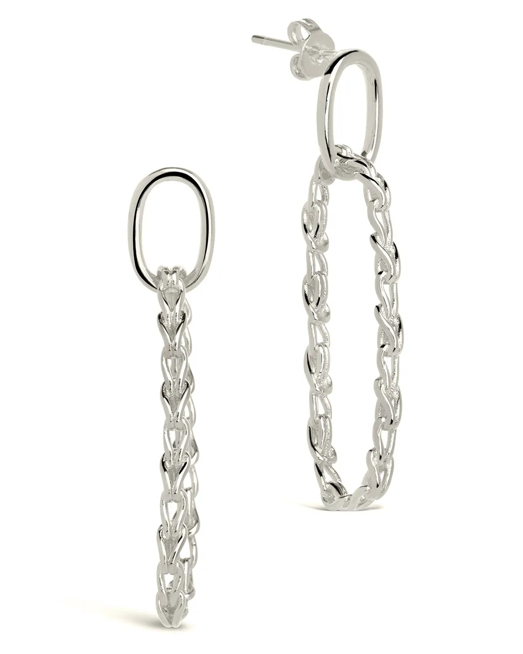 Layney Interlocking Chain Drop Earrings