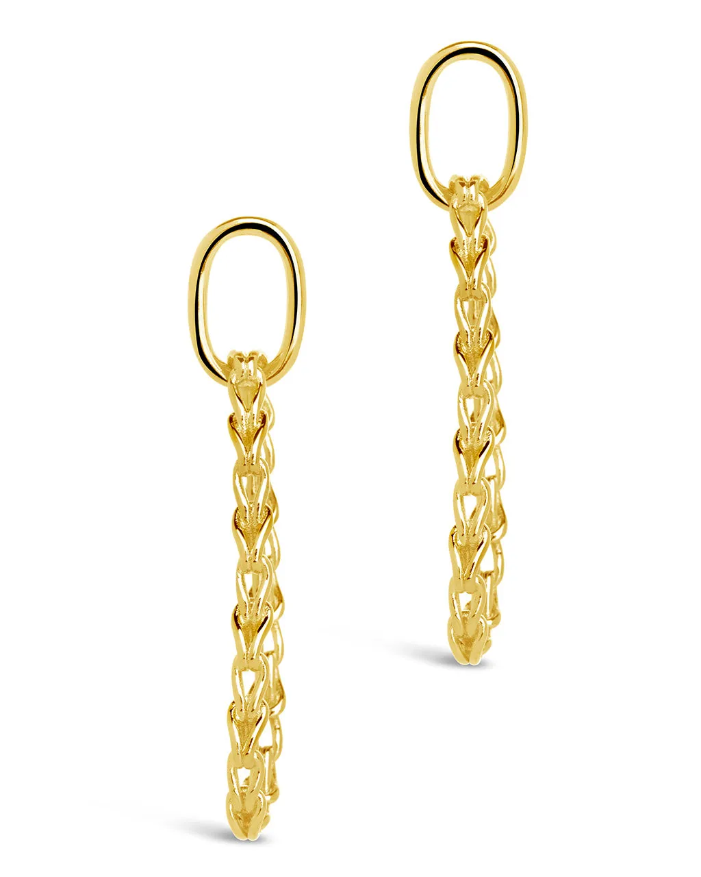 Layney Interlocking Chain Drop Earrings