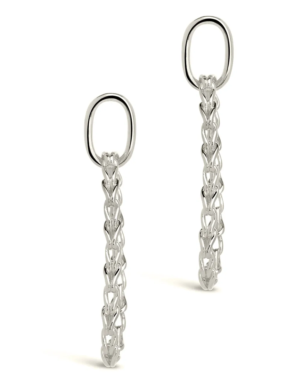 Layney Interlocking Chain Drop Earrings