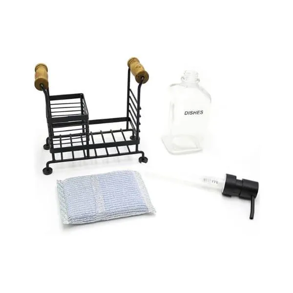 LIMON GLASS HOLDER WITH STAND 18LX10WX19H