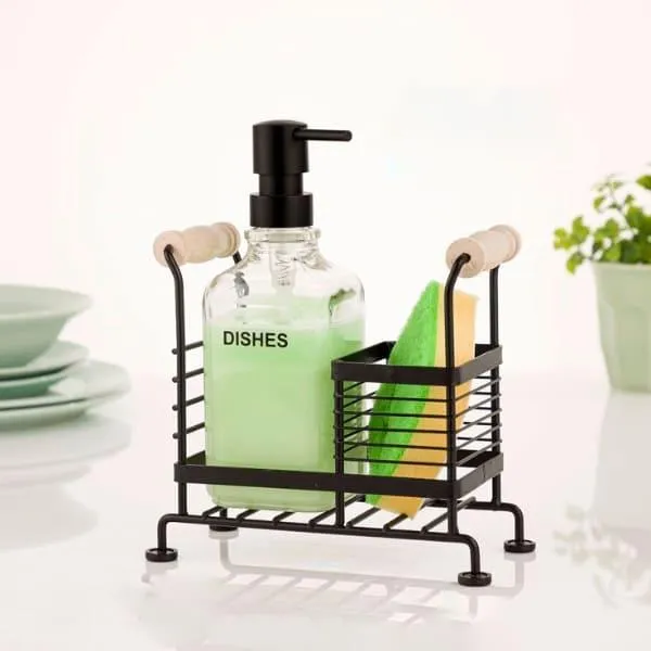LIMON GLASS HOLDER WITH STAND 18LX10WX19H